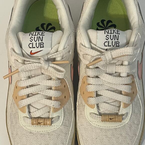 Nike Air Max 90 SE Running Shoes Sun Club DJ9997-101 Womens 9 Sail Arctic Orange - Picture 10 of 13